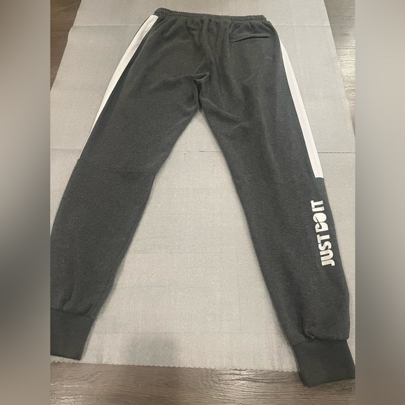 [XXL]Nike Gray Tapered Jogger Sweatpants Elastic Waistband - Picture 9 of 11